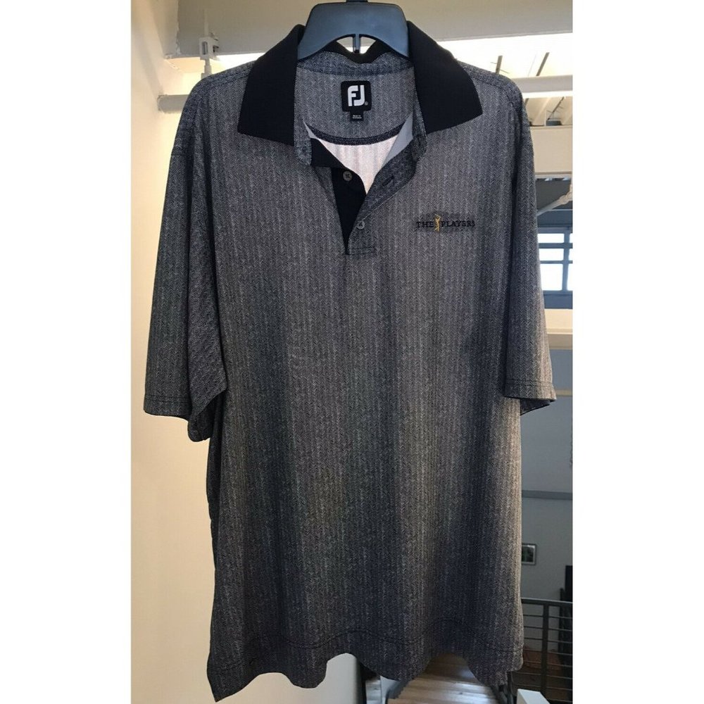 FJ Footjoy Polo Golf Shirt Mens Size XL The Players TPC Sawgrass PGA Tour Design